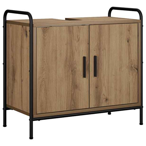 vidaXL Koupelnová skříň Dub artisan 65,5 x 34 x 61 cm Kompozitní dřevo