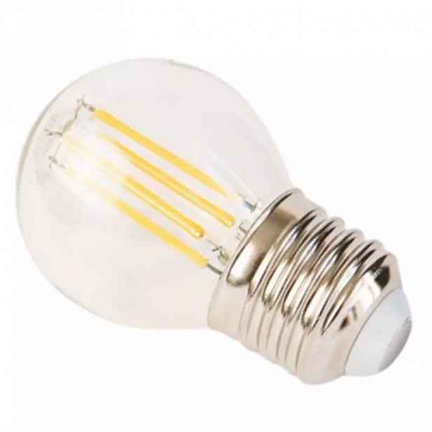 LED žárovka filament retro miniglobe 4.2W E27 2700K 470LM