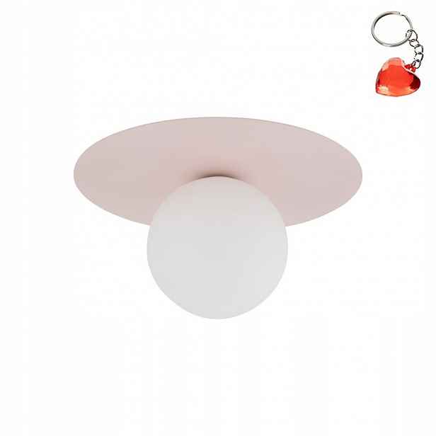 Nástěnná lampa Pixi Růžová Moderní Kov IP20 pro kancelář 25 cm Tk Lighting