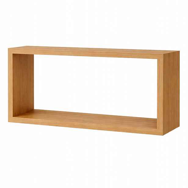 Obdélníková police 60x25x20 dub craft zlatý nástěnný závěs