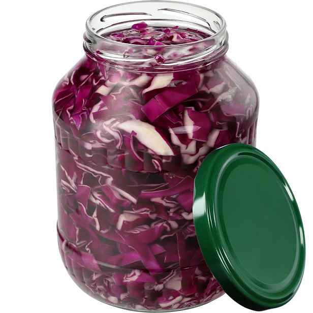 TEMU KADAX Skleněná dóza 1,7 l na džemy, okurky, + víko Fi89
