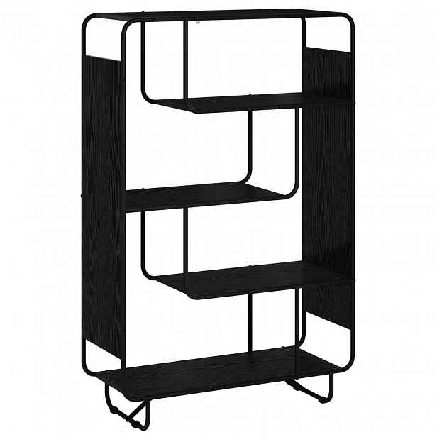 vidaXL Vysoká komoda Černý dub 93,5 x 37,5 x 144 cm Kompozitní dřevo