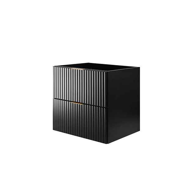 Elvisia Skříňka pod umyvadlo FLOW Black 60 2S | 60 cm