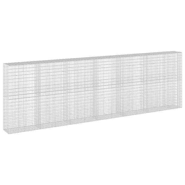 vidaXL Gabion s drátem 3,5 mm a síťkou 5x10 cm 650x50x200 cm