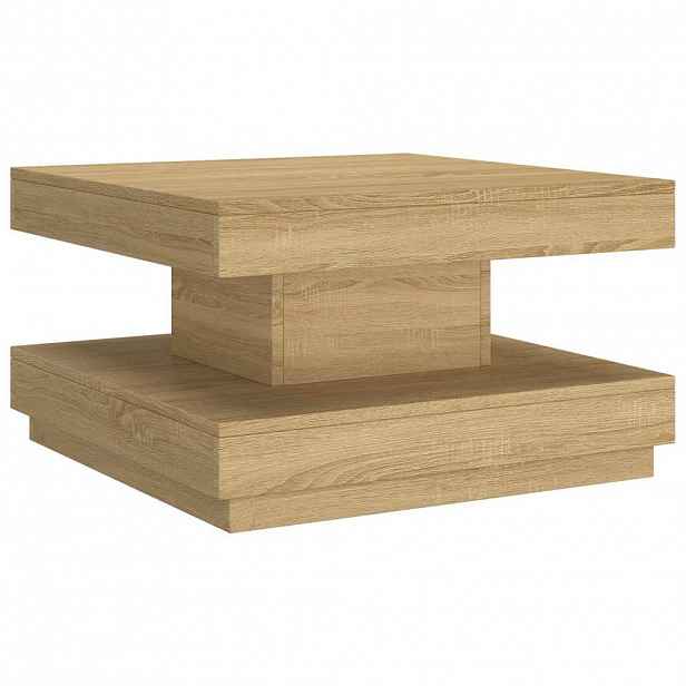 vidaXL Konferenční stolek světle hnědý 60 x 60 x 35 cm MDF