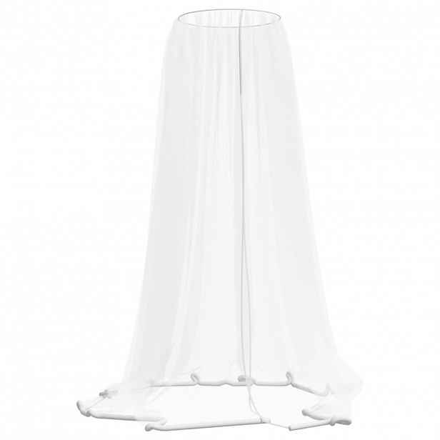 vidaXL Moskytiéra na slunečník 220 síťovina bílá Φ 330 x 250 cm