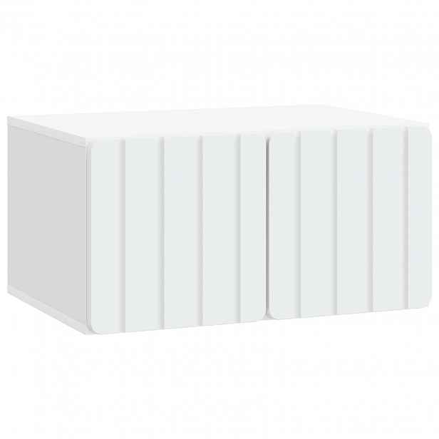 vidaXL Nástěnná TV skříň 59,5 x 41 x 30 cm Bílá Kompozitní dřevo