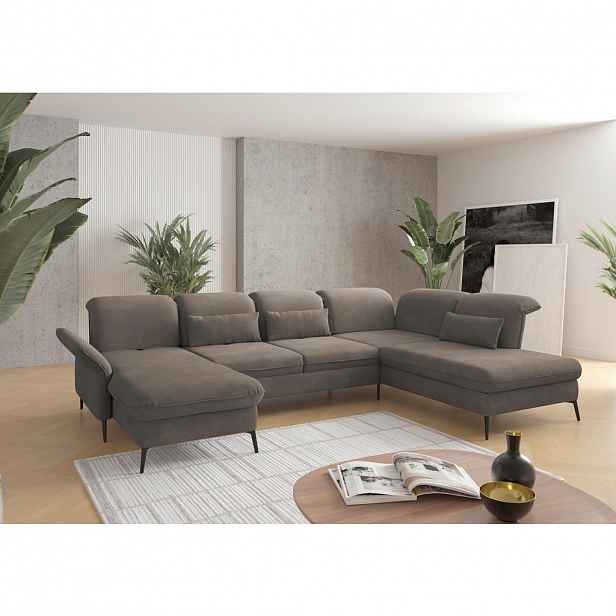 Sit & More SEDACÍ SOUPRAVA, textil, jílová barva