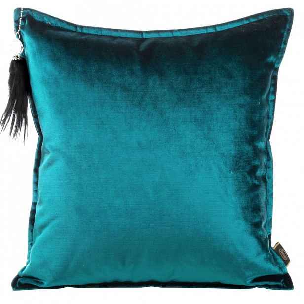 Velvetový Polštář 45x45 S Dekorativním Chvojím