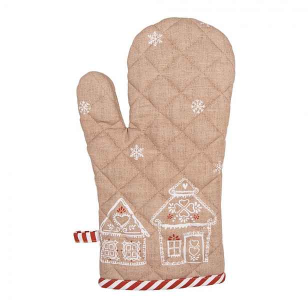 Chňapka s perníkovými chaloupkami Gingerbread Bliss - 18*30 cm  Clayre & Eef