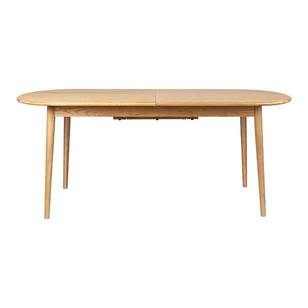 Rozkládací jídelní stůl s přídavnou deskou s deskou v dubovém dekoru 90x180 cm Twist – Zuiver