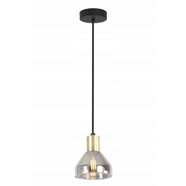 Závěsné svítidlo Candellux Gregory, černé/kouřové, 40W, stmívatelné