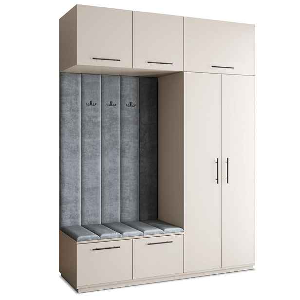 MASSENO MODERNÍ PŘEDSÍŇOVÁ SESTAVA REMA, 180/240/60 cm, kašmírová
