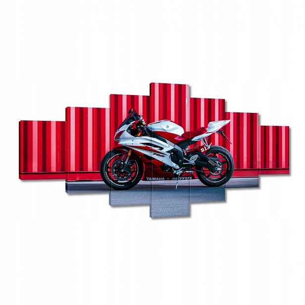 Obrazy 210x100 Bílo-červená Yamaha