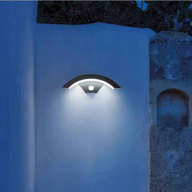 Venkovní nástěnné svítidlo Led zahradní fasádní lampa IP65Snímač pohybu 18W
