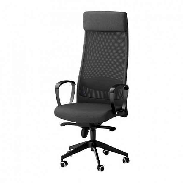 Ikea Markus kancelářská otočná židle Vissle tmavě šedá střední #2