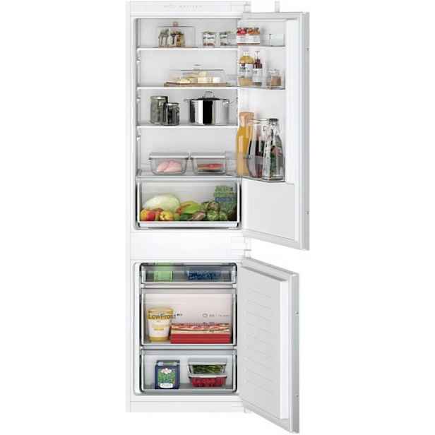 Vestavná lednice Siemens s mrazákem dole 177,2 x 54,1 cm pojezdy KI86VNSE0