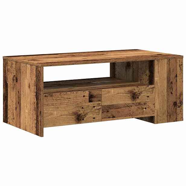 vidaXL Konferenční stolek Staré dřevo 102 x 55 x 43,5 cm