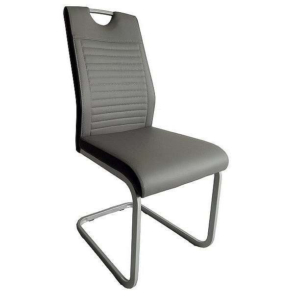 Jídelní židle Rindul, šedá/černá ekokůže