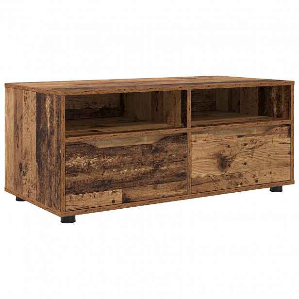 vidaXL Televizní skříň 100 x 48 x 43 cm Staré dřevo Kompozitní dřevo