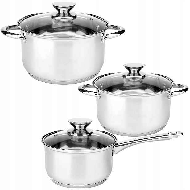 Hrnce z nerezové oceli 6 ks indukční sada hrnců CookPRO by Florina