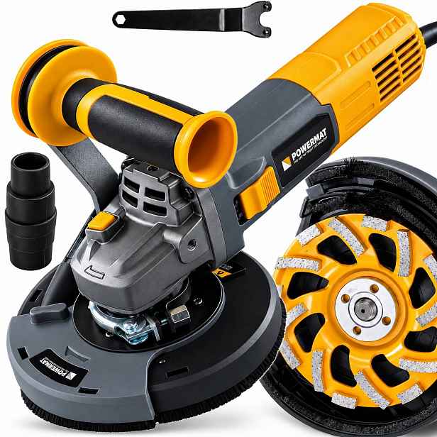 Frézka Na Betonu S Odsáváním 1400 W 125 MM S Regulací Kotouč