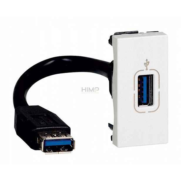 Mosaic Usb 3.0 zásuvka s kabelem Legrand 078746