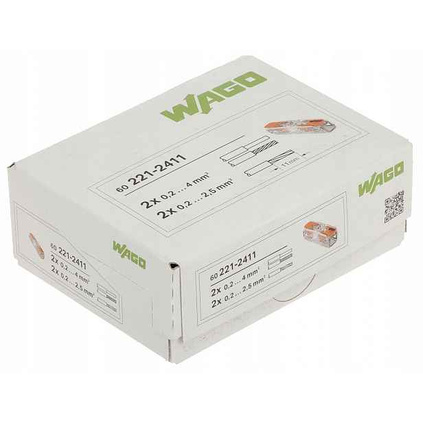 Rychlospojka Wago 221-2411 0,2-4 mm² 450 V 32 A 60 ks