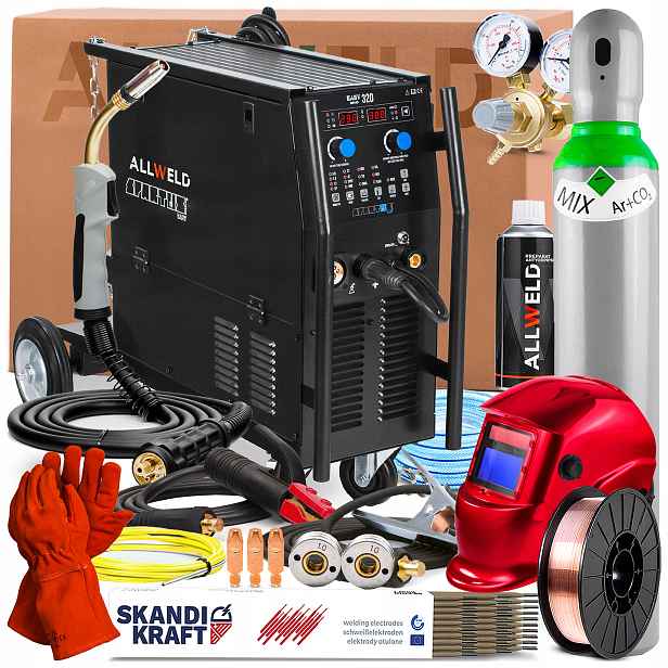 Svářečka Spartus Easymig 320 400V 300A Synergie Tig Lift Flux 4-VÁLCOVÁ