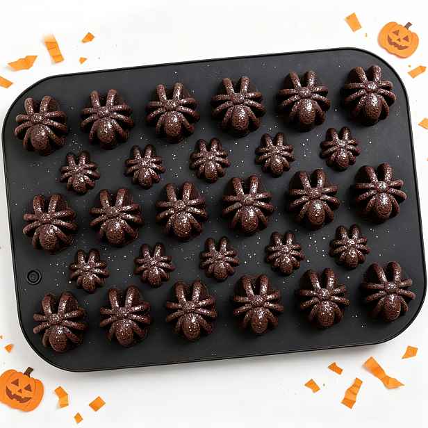 TEMU ISMIO 1 ks Halloweenská formička na čokoládu ve tvaru pavouka různých velikostí