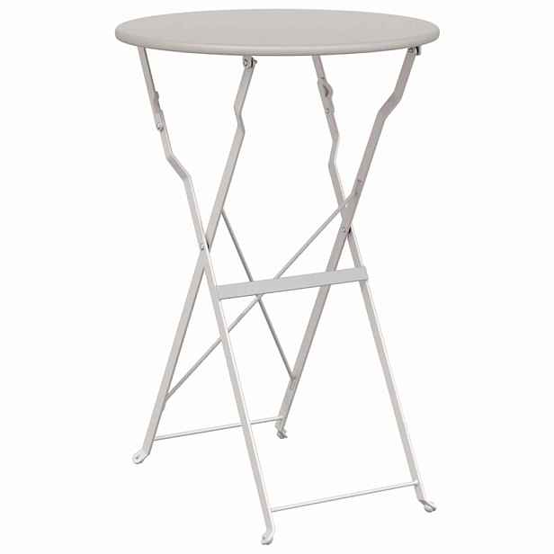 vidaXL Bistro stolek Béžová Ø 50 x 71 cm Práškově lakovaná ocel