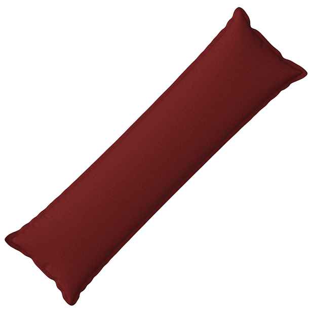 vidaXL Polštář s polštářem HOUTEN Víno Červené 40 x 145 cm Falešný len