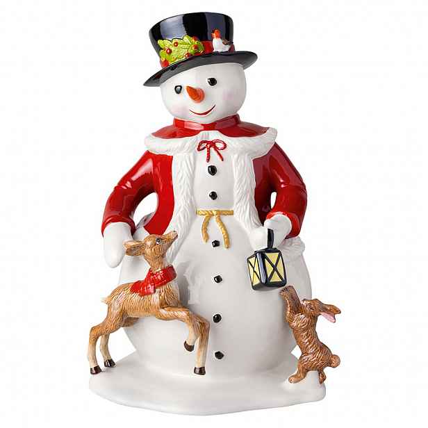 Villeroy & Boch Porcelánová vánoční dekorace Christmas Toys, Sněhulák, 36 cm 14-8602-6545
