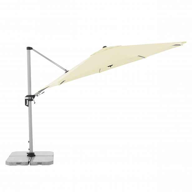 Výkyvný zahradní slunečník s boční tyčí Doppler ACTIVE 370 cm, přírodní DP446251820
