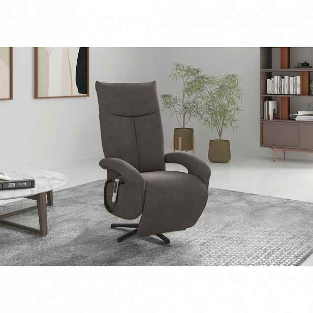 Sit & More RELAXAČNÍ KŘESLO, textil, barvy grafitu