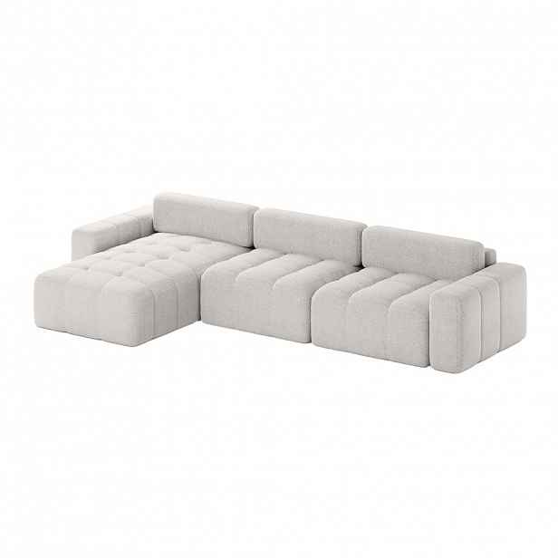 Fedve ROHOVÁ SOFA RIFU SO s funkcí spaní, Šedá