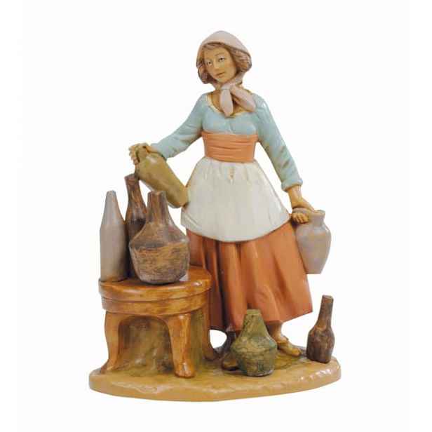 Figurka firmy Fontanini – prodejce skla – 12 cm