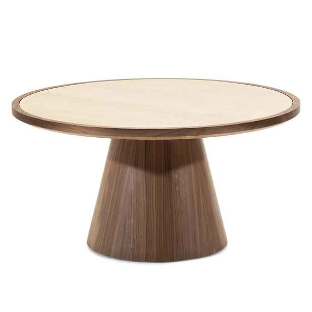 Hector Konferenční stolek Kyoto 80 cm travertin/ořech