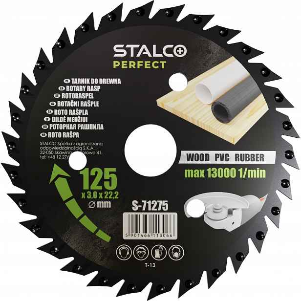 Stalco Univerzální kotouč pro úhlovou brusku ø 125 x 22,23 mm S-71275