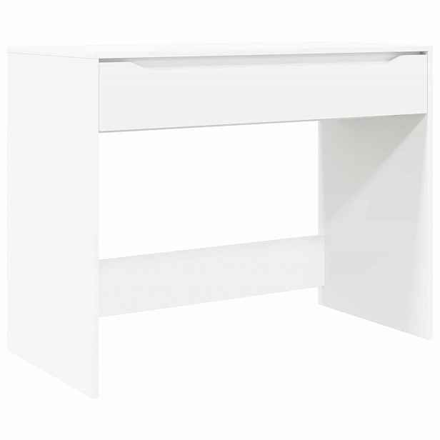 vidaXL Stůl se zásuvkou Bílý 100 x 50 x 78 cm Dřevěný materiál