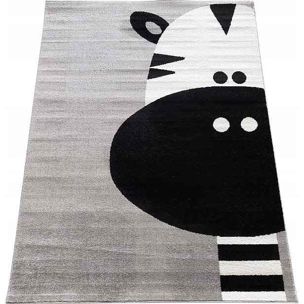 Koberec zebra šedý, kvalita 160x220