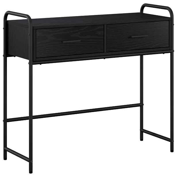 vidaXL Konzolový stolek Černý dub 90 x 33 x 80,5 cm Kompozitní dřevo