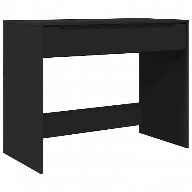 vidaXL Stůl se zásuvkou Černý 100 x 50 x 78 cm Dřevěný materiál