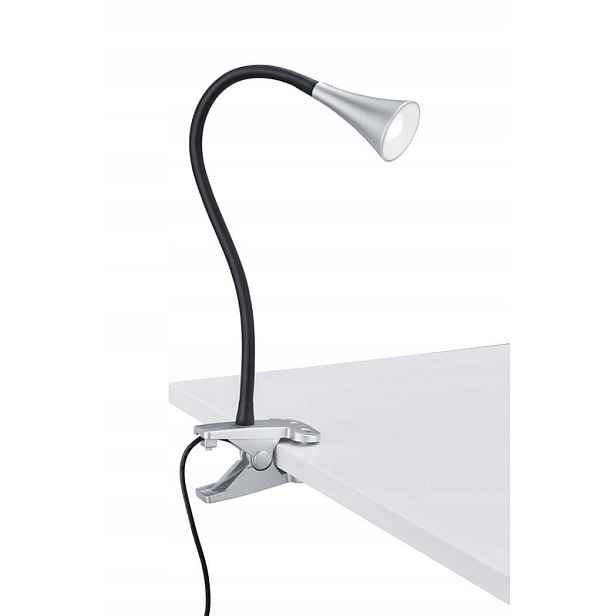 Stolní lampa s klipem Viper černo-stříbrná Rl R22398187