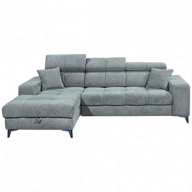 MID.YOU ROHOVÁ SEDAČKA, textil, světle modrá
