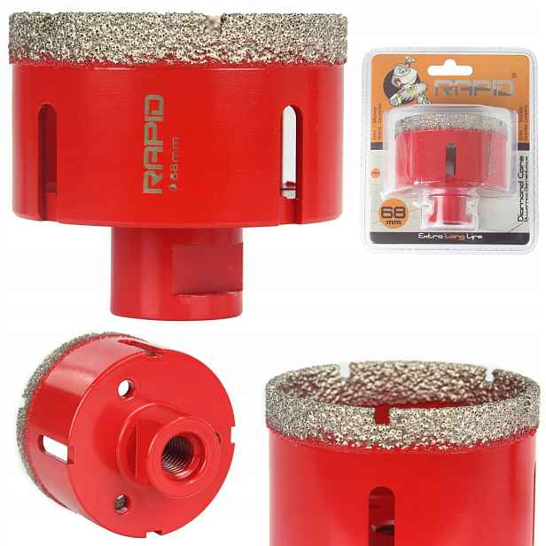 Korunkový Vrták Diamantový Vrták 68 MM M14 Pevný Pro Dlaždice