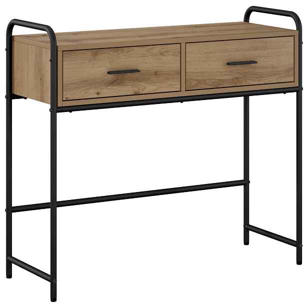 vidaXL Konzolový stolek Dub artisan 90 x 33 x 80,5 cm Kompozitní dřevo