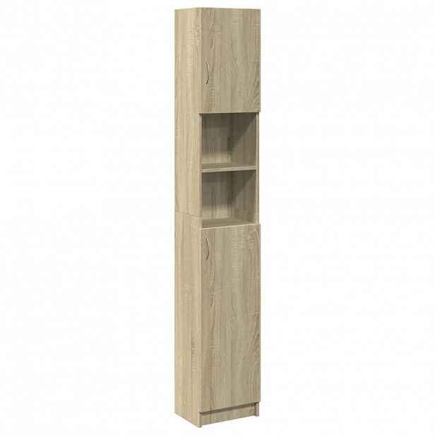 vidaXL Koupelnová skříňka dub sonoma 32 x 25,5 x 190 cm dřevotříska