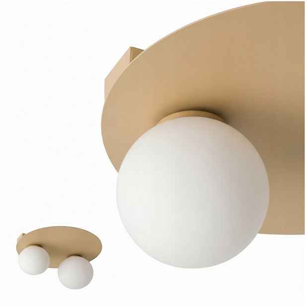 Zlatá stropní svítidlo Argon – moderní dva zdroje do kuchyně Sigma Lighting