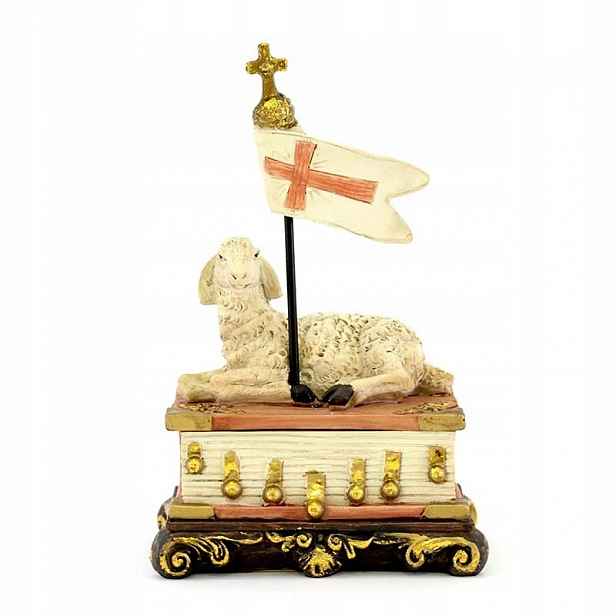 Krabička Figurka Beránek Boží Vysoká 18 CM Velikonoce Aleluja Dekorace
